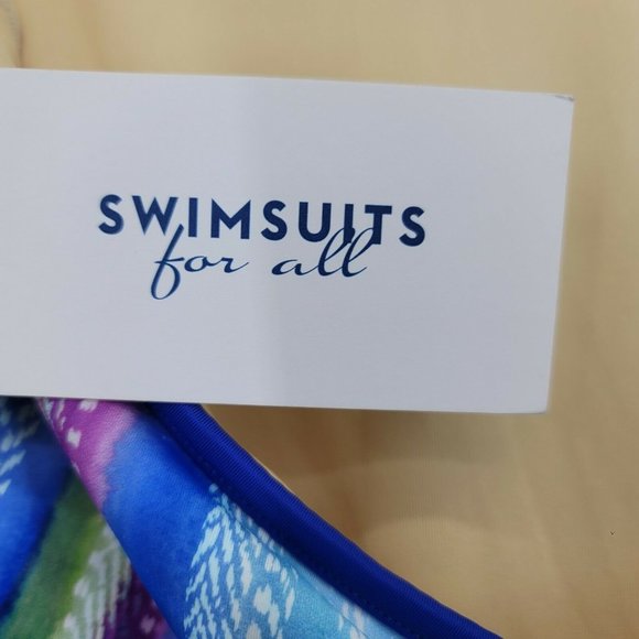 Swimsuits For All Halter Neck One Piece Swimsuit Padded Women's Size 26 - Picture 8 of 10